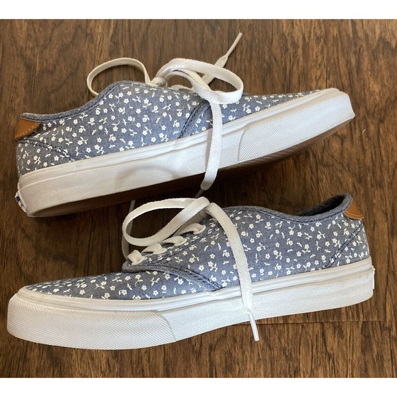 Vans Woman's Size 7.5 Canvas Floral Print Sneaker Shoe Low Top Lace Ups - Picture 9 of 11